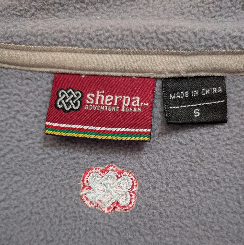 Sherpa Adventure Gear Pink Wool Blend Fleece Lined Zip Up Jacket Coat Size Small